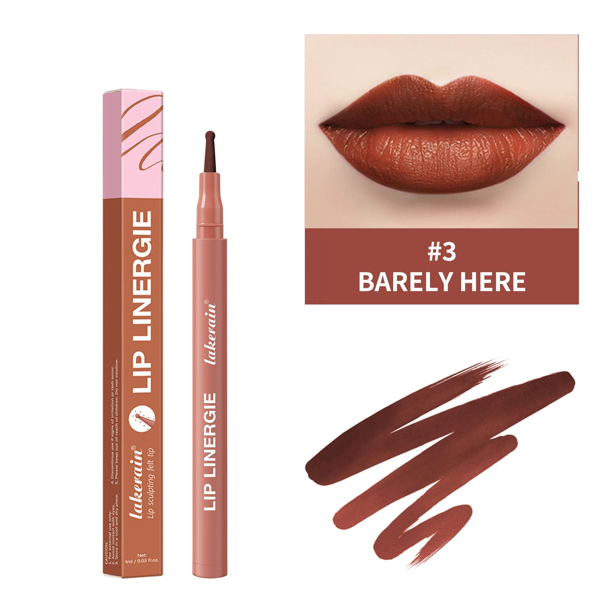 Waterproof Lip Liner Stain Lip Lingerie Long Lasting 8 Colors Transfer Proof Smudge Resistant Color No Bleed Formula Cosmetics