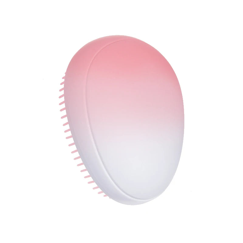 1 pcs Mini Detangling Hair Brush Gradient Egg Round Shape Tangle Hair Brushes Soft Hairbrush Salon DIY hair styling tools