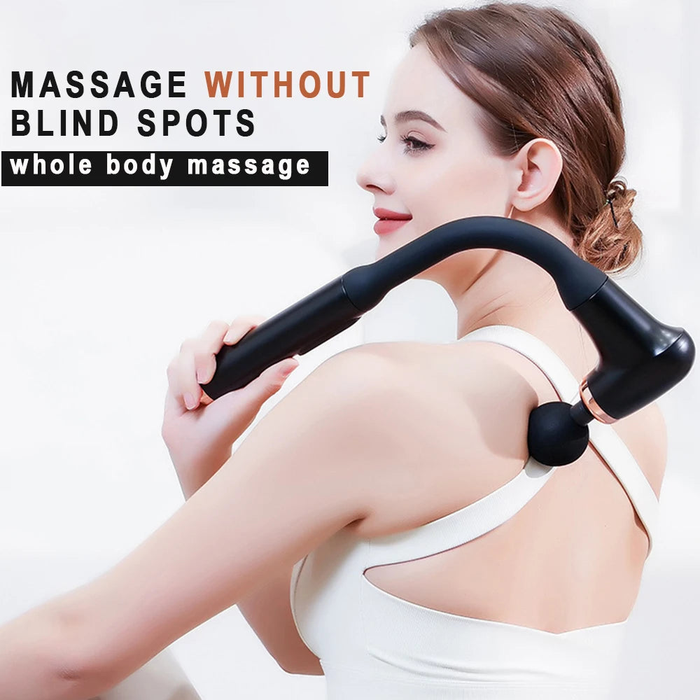 Fascia Gun Handle Elbow 3 Modes 6 Gears Adjust Muscle Relaxation Massage Percussion Hammer for Athletes