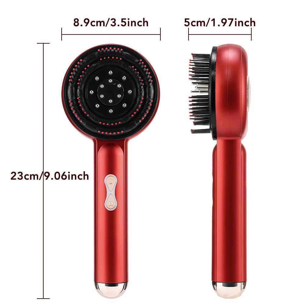 Blue Red Light Spray Massage Comb Hair Growth Vibration Head Massager Brush Anti Hair Loss Scalp Liquid Medicine Atomizing Comb