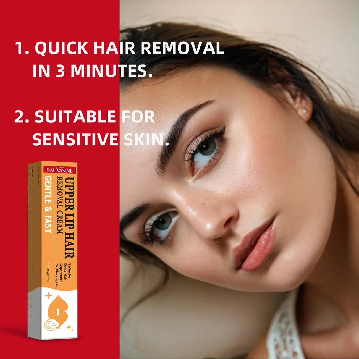 3 Minutes Fast Hair Removal Cream Painless Hair Growth Inhibitor Lip Face Arm Armpit Leg Permanent Depilatory for Men Women Care