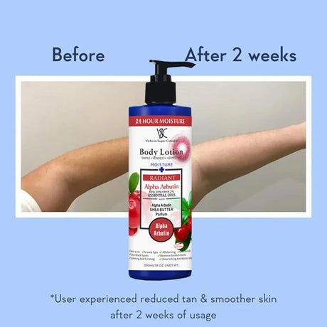 500ml Alpha Arbutin 30% AHA+2% BHA Whitening Body Lotion Glow Skin Brightening Moisturizer Hydrating Smoothing Body Cream