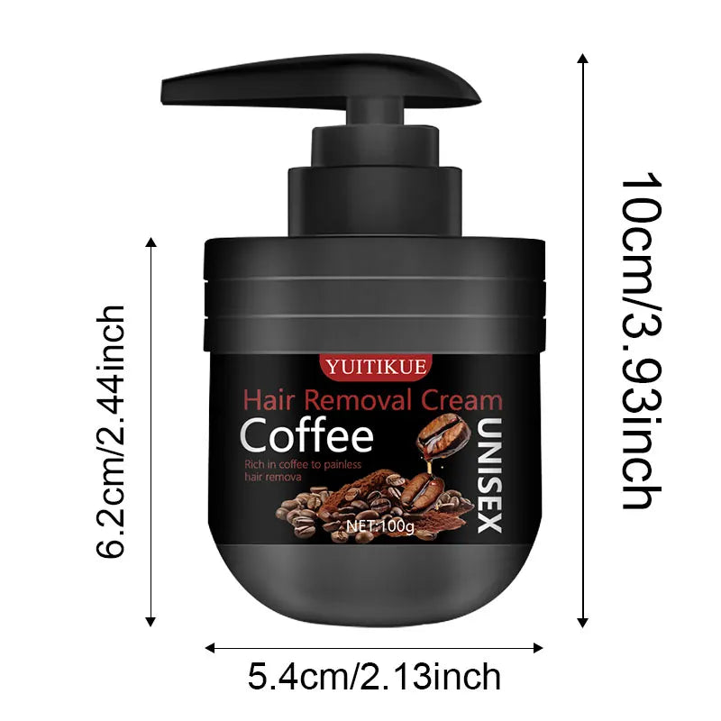 Men's Hair Removal Cream Nourishing Painless Non-Irritating Growth-Inhibiting Smooth Portable Body Hair Removal Lotion