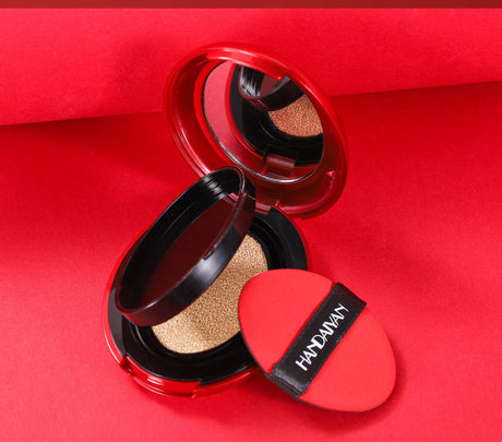 Long Wear Air Cushion Foundation Natural Finish Whitening Concealer Oil Free Makeup Base for Women Lightweight Cover