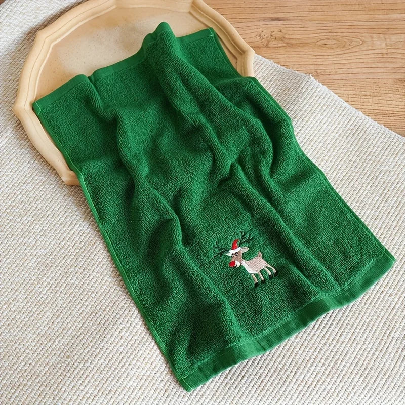 Christmas towels and bath towels, Christmas red towel and bath towel set, Merry Christmas bathroom supplies, Christmas gifts