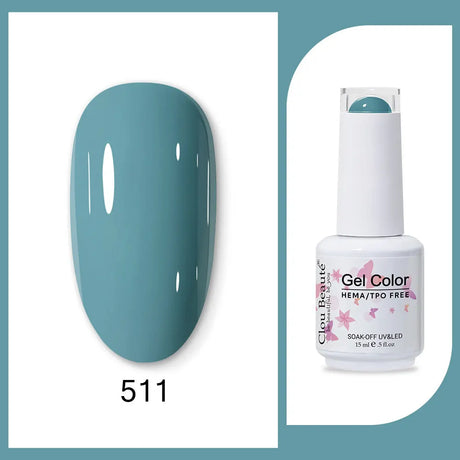 Clou Beaute 15ml HEMA TPO FREE Gel Nail Polish Bright Dark Army Green Gel Lacquer Semi Permanent Art Organic Nail Gel Varnish