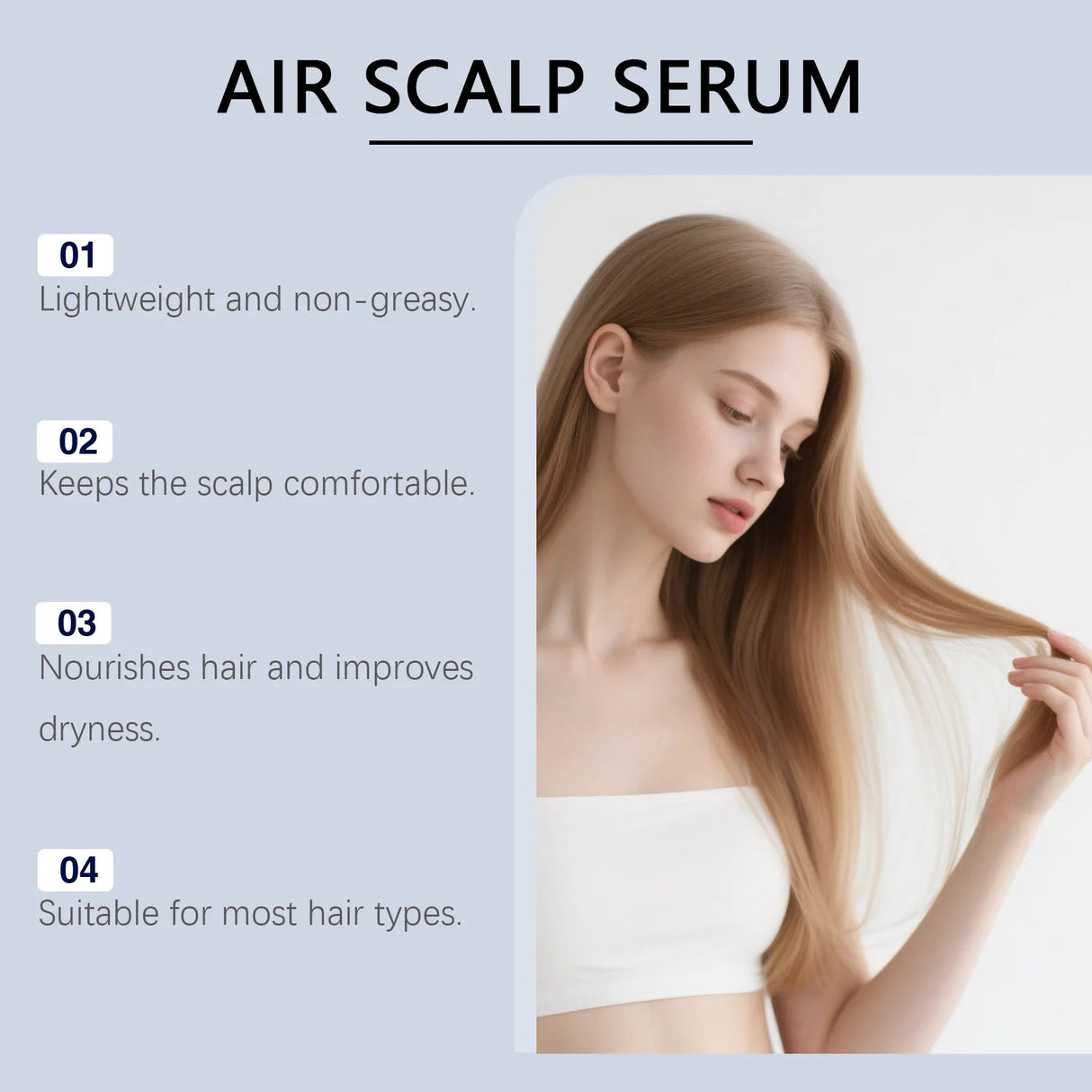 Ghk-Cu Copper Peptide for Hair Growth Scalp Serum Moisturizer Spray Fast-Absorbing Softness Shine Advanced Regrowth Treatment