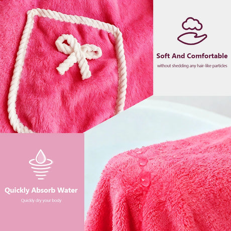 1pc, coral velvet women's bath skirt, wearable bath towel wrap women's absorbent Beach Spa gym bathrobe, slip skirt bath
