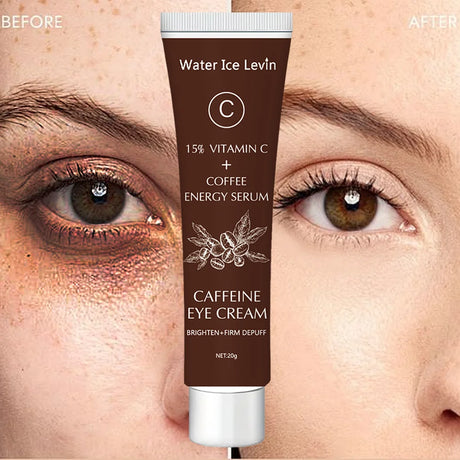 Caffeine Eye Cream with 15% Vitamin C to Lighten dark circles and Tighten Skin Instant Eye Repair Essence Women's Eye Care