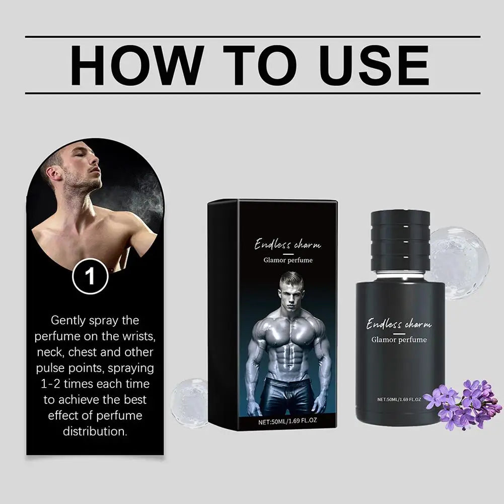 Portable Men's Body Fragrance Spray,Long Lasting Enhance Attractiveness & Confidence Dating Fragrance Body Spray, Rich Layered