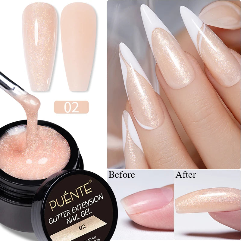 PUENTE 7.5ML Nude Shade Moonlight Cat Magnetic Gel Nail Polish Ultra-Bright Cat Eye Soak Off UV Semi-Permanent Varnish Manicure