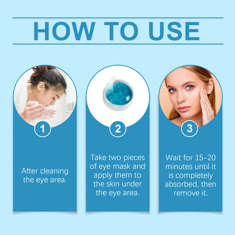 60PCS Retinol Eye Masks Firming Eye Bags Anti Dark Circles Fine Lines Removal Moisturizing Anti Wrinkle Skin Care Eye Patches