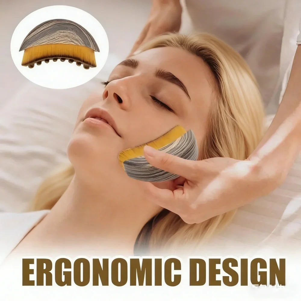 Spa Body Brush for Dry Brushing Lymphatic Drainage Face Massager Dry Skin Blood Circulation Tool for Face And Body Care