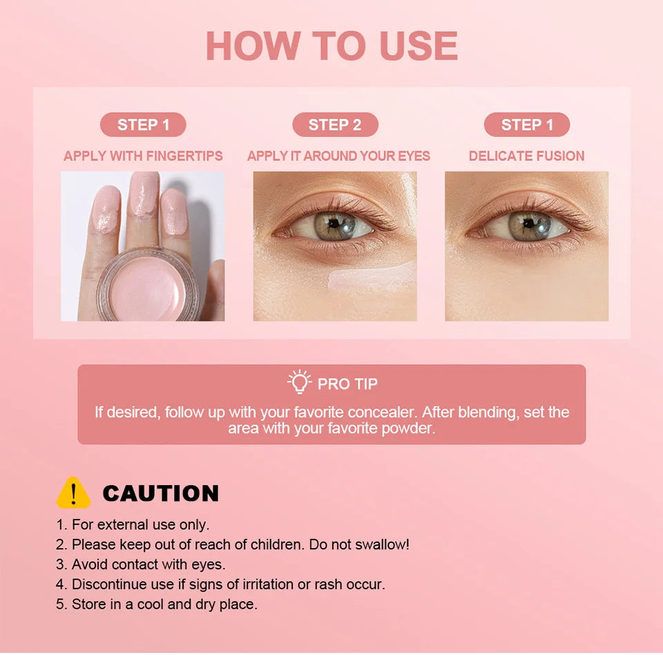 Hydrating Eye Brightening Concealer&Contour Cream-Full Coverage Long Lasting Correcting Eye Concealer for a Perfect Look Makeup