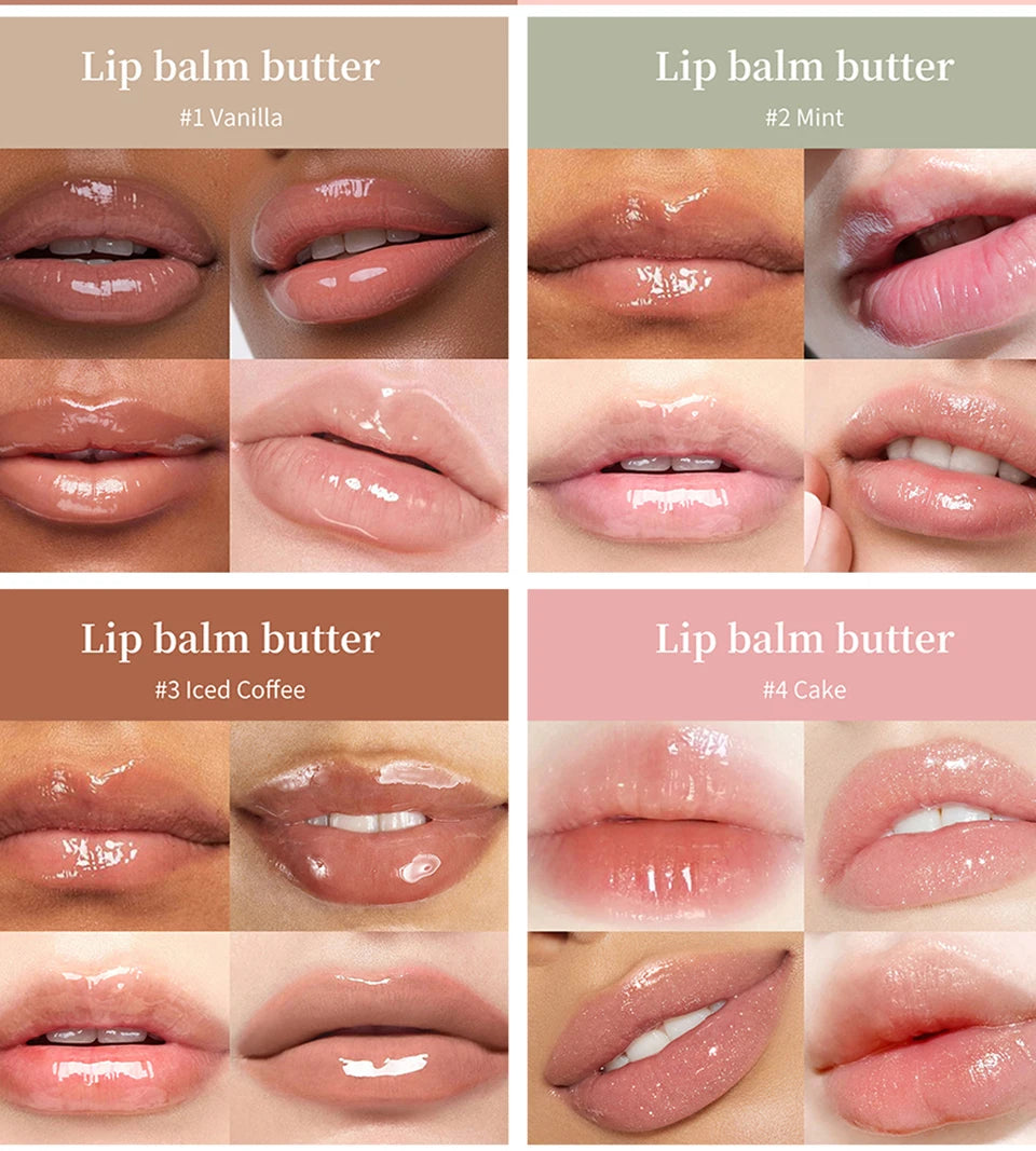 Summer Lip Balm Moisturizing Mirror Lip Gloss Lip Vanilla Mint Iced Coffee Cake Smell Lipstick Transparent Lip Oil Makeup