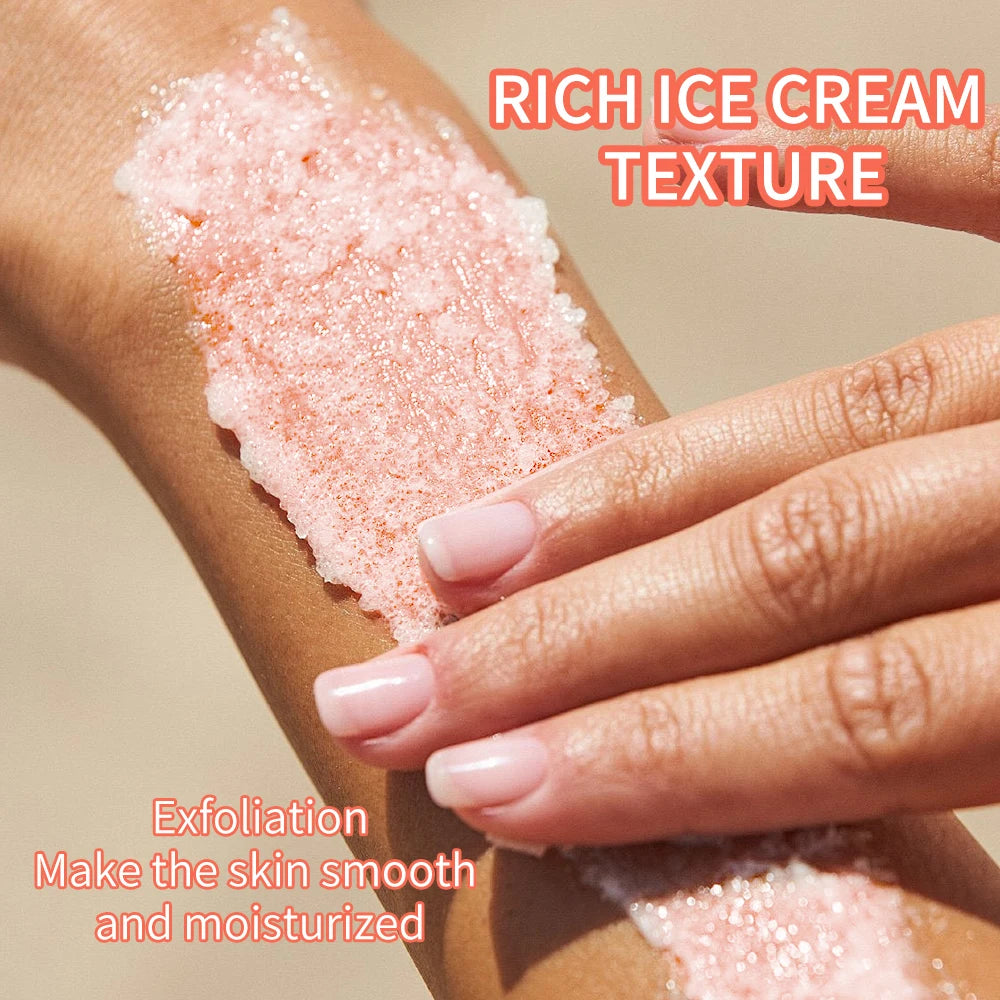 Himalayan salt scrub cleanses the skin, whitens, exfoliates, removes dead skin, and makes the skin smooth and elastic Bathing