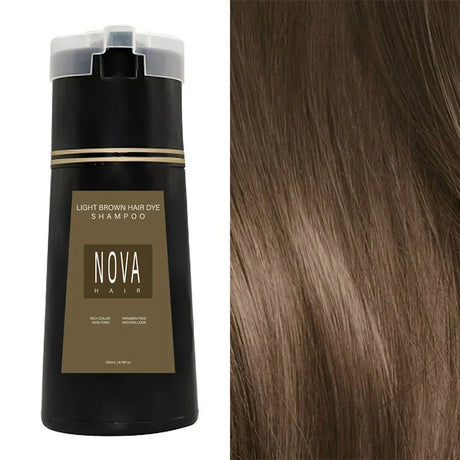 Nova Hair Dyeing Shampoo Hair Instant Dye 3-in-1 Shampoo Men Women Fluffy Oil Control Hair Care Products Nourish Hair Shampoo