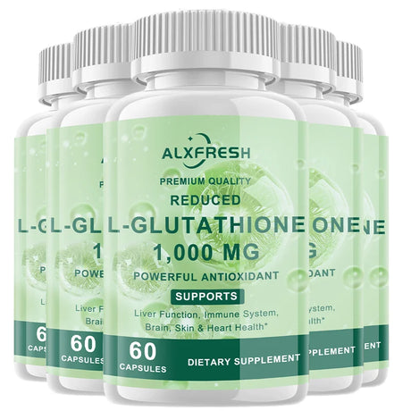Glutathione Capsules For Skin Whitening Anti-aging Benefits Support Brain Health Boost Energy Relieve Fatigue Enhance Immunity