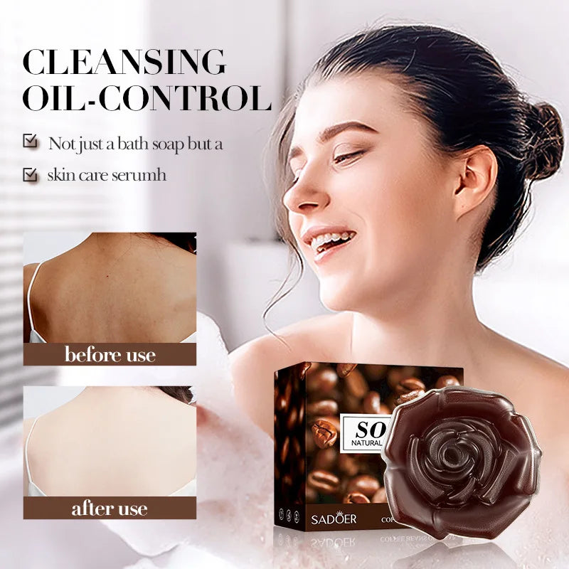 100g Coffee Handmade Soap Cleansing The Body Hand Wash Soap Essential Oil Moisturizing Product Body Care Dry Skin Prevent Dry