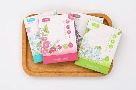 100Pcs Face Oil Blotting Paper Protable Face Wipes Facial Cleanser Oil Control Oil-absorbing Sheets Blotting Tissue Makeup Tools