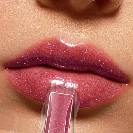 Moisturizing, Plump and Sparkling Lip Gloss, Water-Glossy Mirror Lip Glaze, Glitter Lip Makeup for Women Lip Oil Cosmetics Gifts