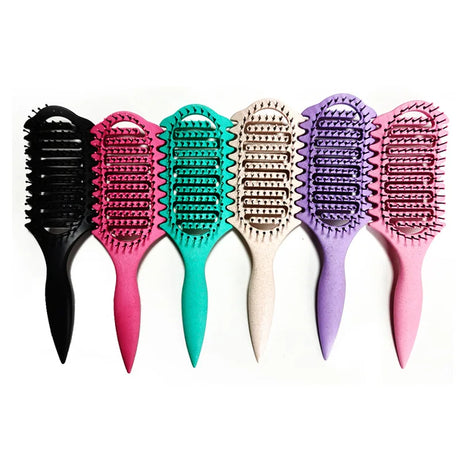 Curly Comb Curl Define Styling Brush Hollow Out Detangling Hair Brush Tangled Wet Curly Hair Comb Shaping Curls Hairdressing
