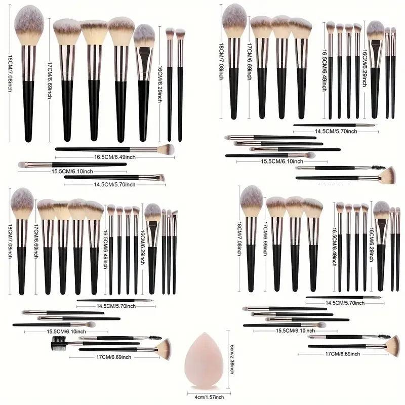 Professional 3/20PCS Makeup Brushes Set Soft Fluffy Eyeshadow Foundation Concealer Blending Blush Brush Kabuki Women Beauty Tool