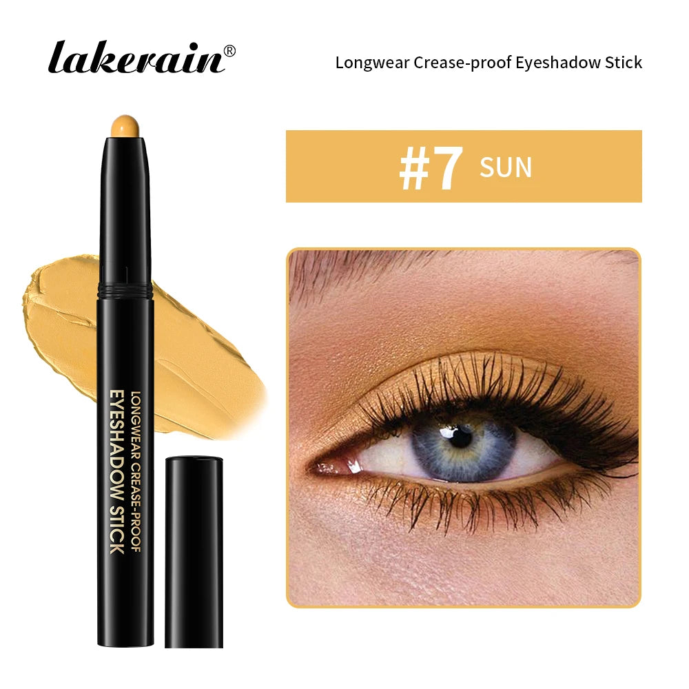 Eyeshadow Liner Sticks Matte & Shimmer Waterproof Metallic Glitter Eye Shadow Highlighter Pencil Eyeshadow Natural Cosmetics