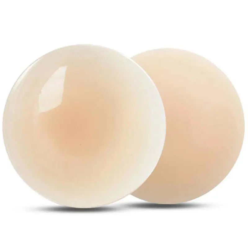1 Pair Invisible Non Adhesive Silicone Breast Patch Thin Nipple Patch Cover Petals Stickers Seamless Silicone Bra