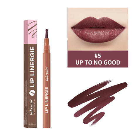 Waterproof Lip Liner Stain Lip Lingerie Long Lasting 8 Colors Transfer Proof Smudge Resistant Color No Bleed Formula Cosmetics