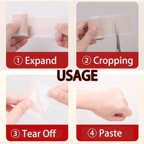 Silicone Scar Sheets - Reusable Scar Tape for Keloid, C-Section, Surgery, Burn, Acne - Waterproof, Hypoallergenic, Latex-Free
