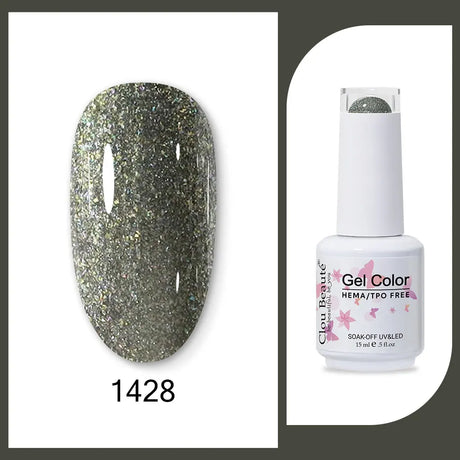 Clou Beaute 15ml HEMA TPO FREE Gel Nail Polish Bright Dark Army Green Gel Lacquer Semi Permanent Art Organic Nail Gel Varnish