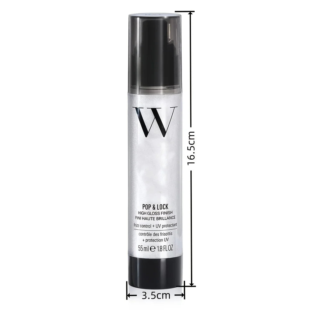 Sparkling High Gloss Finish Hair Styler - Frizz-Free Smoothing Serum for Glassy Shine, Weightless Glossy Oil for Color Brilliance, Non-Greasy Formula