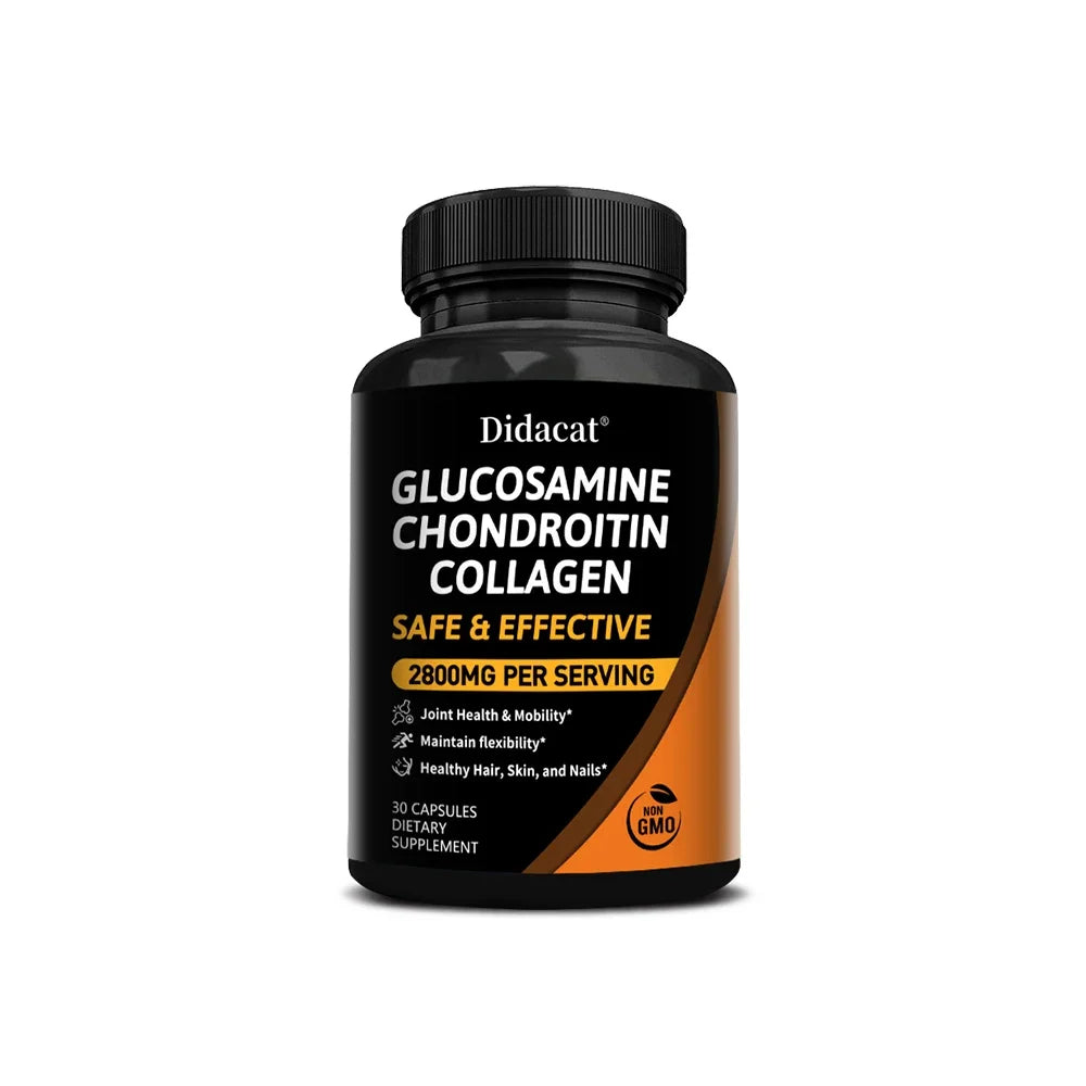 Chondroitin Glucosamine Collagen Capsules for Knee, Joint Health, Bone Quickly Nutrition Supplement