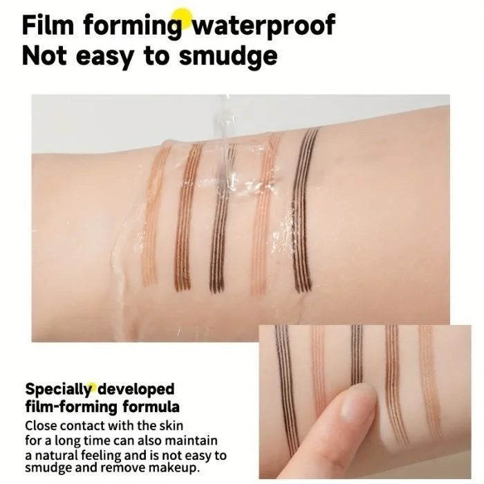 Four-Pronged Eyebrow Pencil, Four-End, Long-Lasting, Non-Smudged, Water-Resistant, Anti-Smudged Eyebrow Pencil
