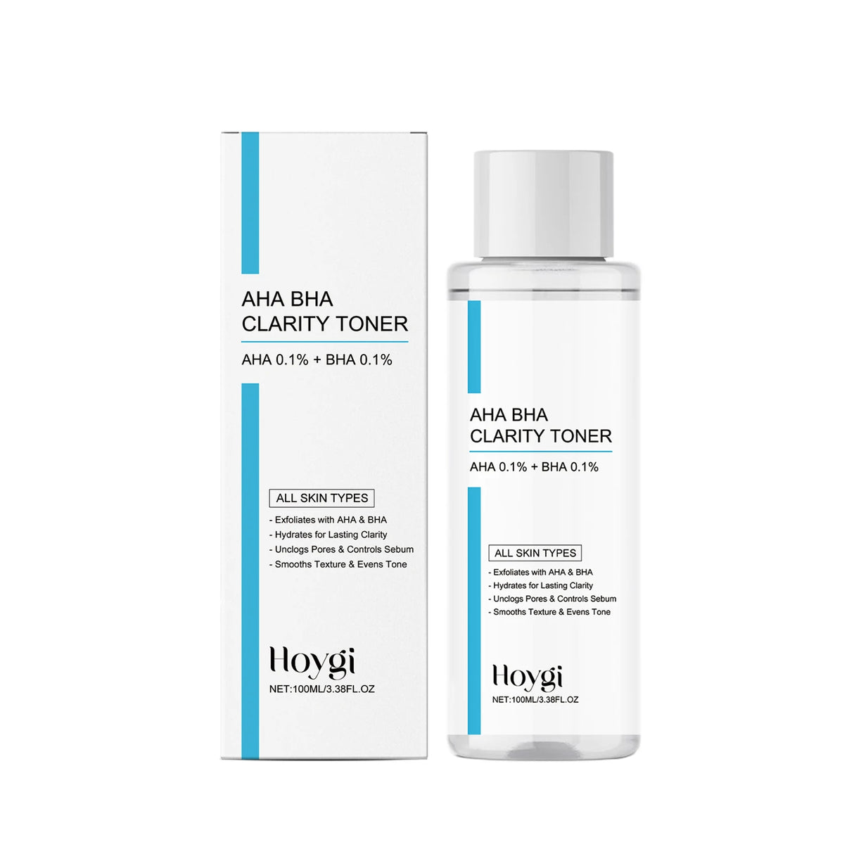 AHA BHA Toner Gentle Exfoliating Toner for Oily Skin Pore Refining Soothing Hydrating Facial Essence Daily Oil Control Skincare
