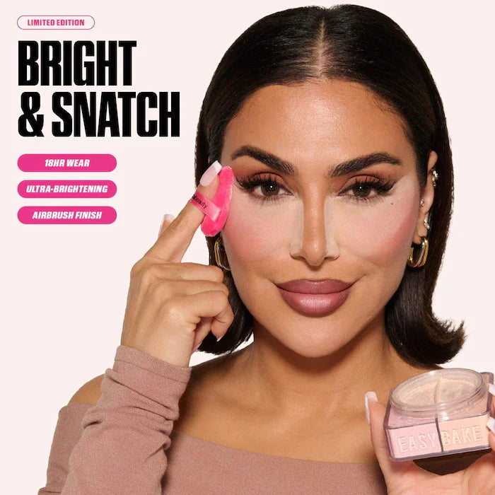2 Colors Easy Bake Loose Powder Brightening Correcting Duo LongLasting Oil Control Natural Face Waterproof BrighTening Makeup