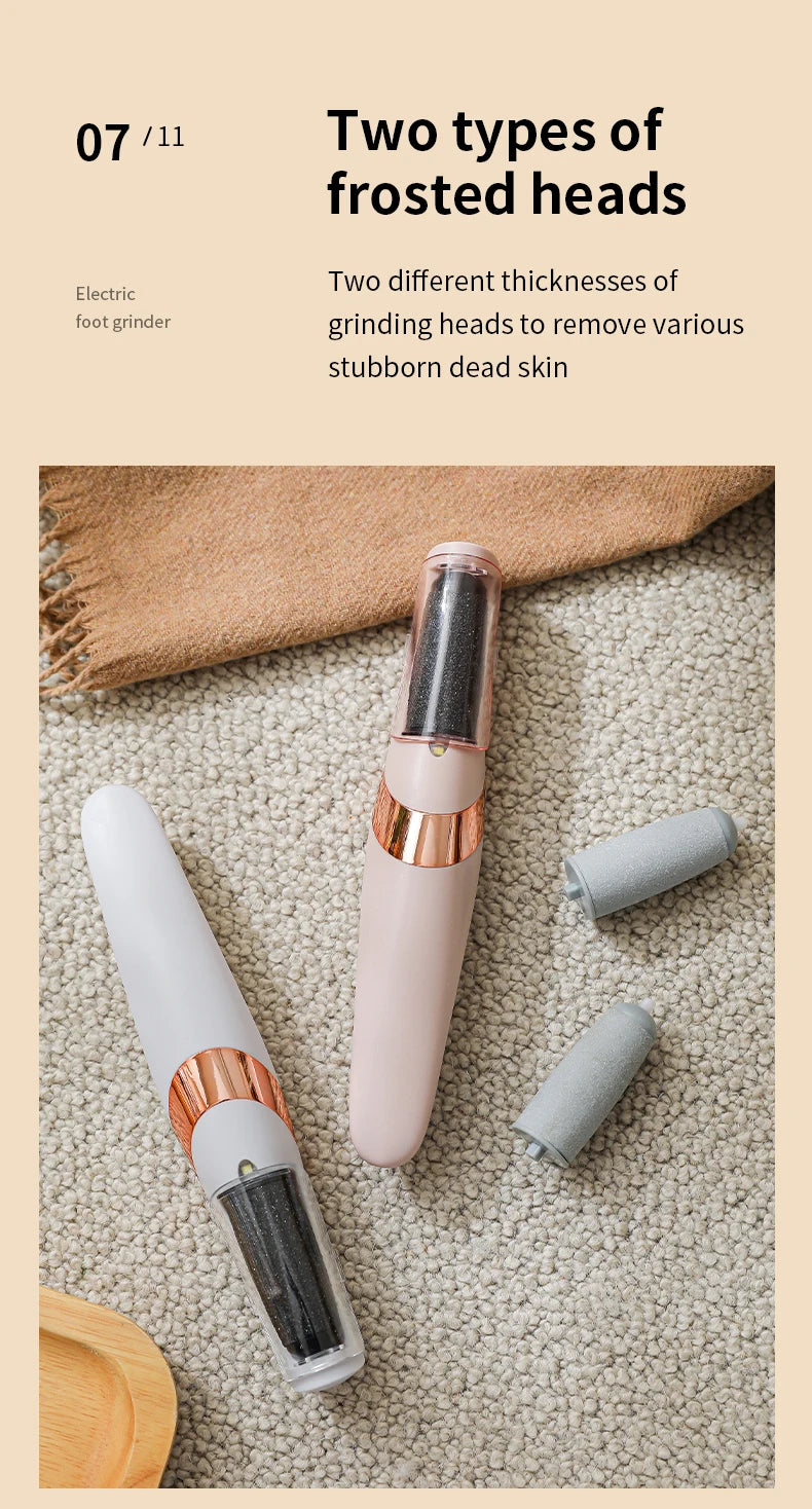 HOMEFISH Electric Foot Grinder Automatic Foot Callus Rubbing Pedicure Dead Skin Callus Remover for Foot Beauty Machine