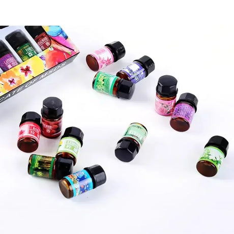 12PCS 3ML Air Freshener Natural Plant Aromatherapy Essential Oil Air Conditioning Perfume Aroma Diffuser Fragrance Humidifier