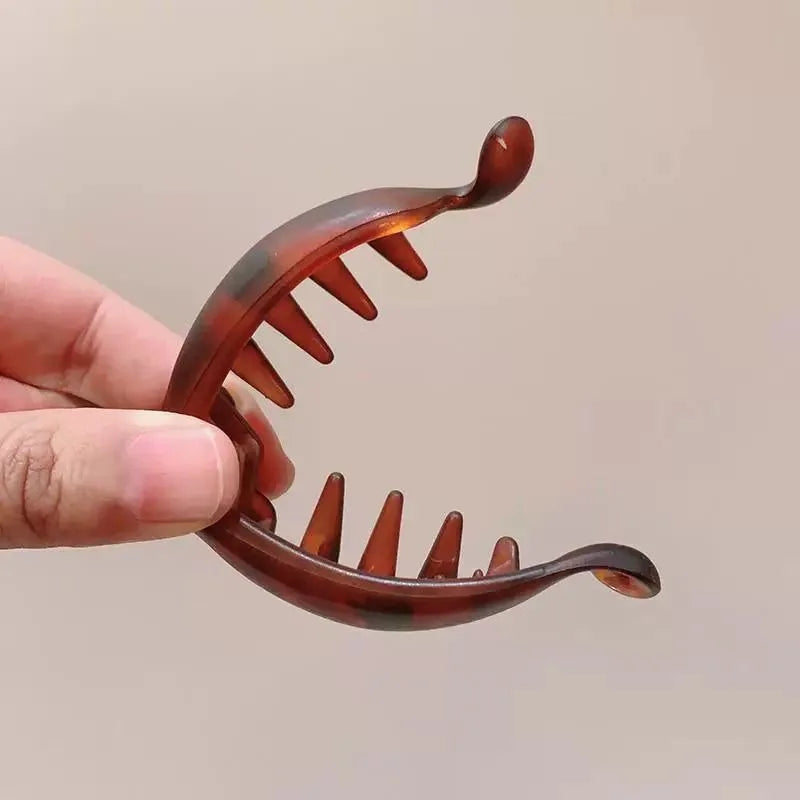 4 pcs banana clips, small size, vertical clips for women, elegant high ponytail hairpins, twist clips, simple hair accessori