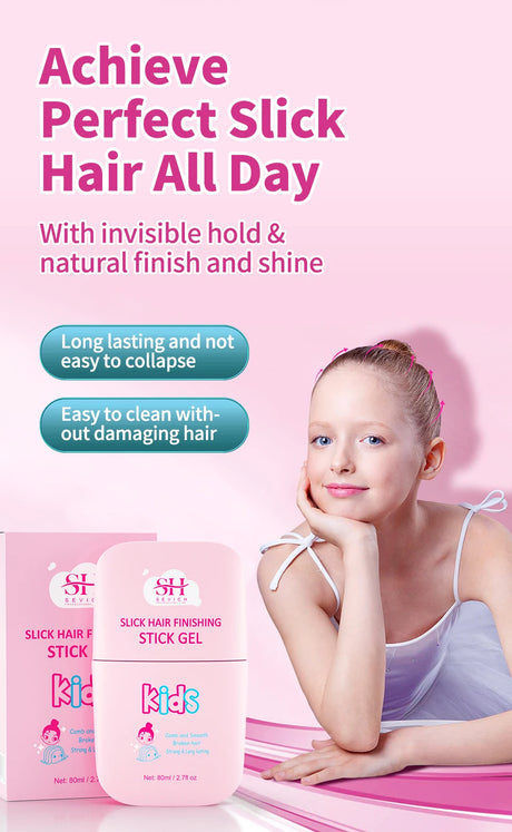 Sevich Broken Hair Finishing Cream Children Edge Control Wax Anti Frizz Hair Pomade Gel for Little Girl Non-Greasy Styling Cream