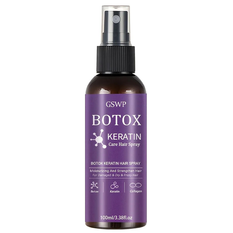 GSWP Botox Keratin Treatment Hair Spray, moisturizes and strengthens hair, reduces tangles, split ends, no need towash.100/200ml