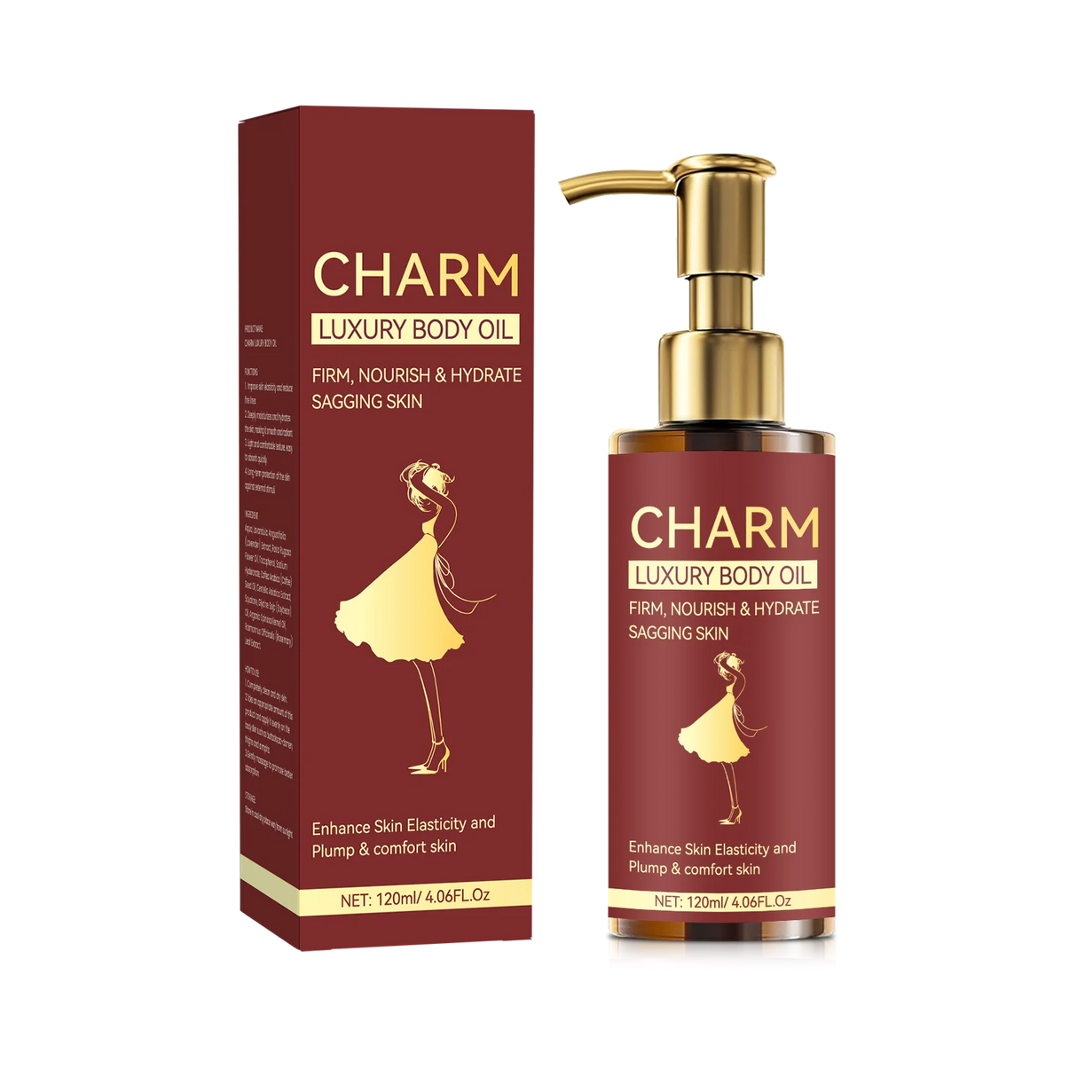 Tightening Body Oil Lightening Improve Dry Brightening Nourishing Lifting Firming Smooth Anti Cellulite Skin Care Massage Care