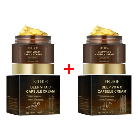 Vitamin C Capsule Facial Cream Even Skin Tone Pigmentation Removal Hydrated Skin Moisturizing Brightening Firming Face Cream