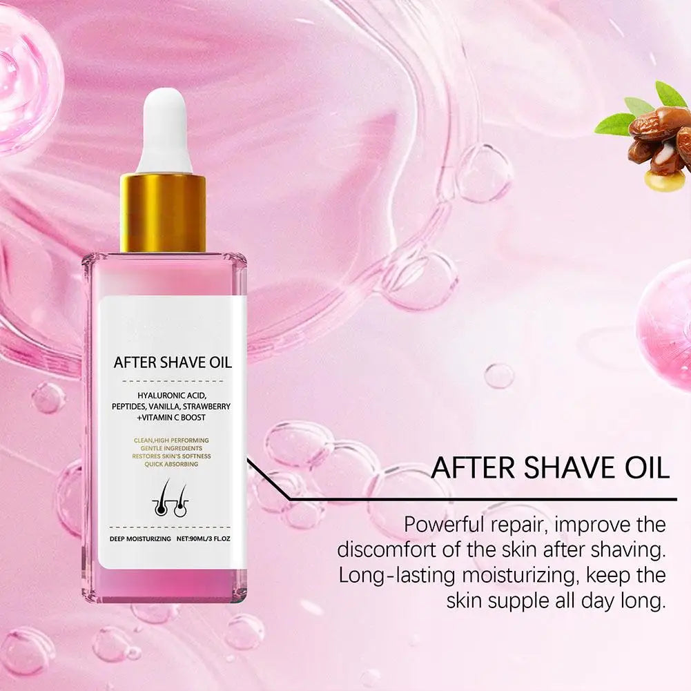 Hair Removal Care - 90ml Strawberry Hair Removal Aftercare Oil, 60g Hair Removal Cream, For Armpit Leg Arm Hair Growth Inhibitor