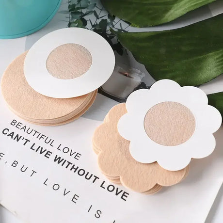 60pcs/box Nipple Cover Stickers Women Breast Lift Tape Pasties Invisible Self-Adhesive Disposable Bra Padding Chest Paste Patch