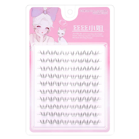 6-7mm ACE Dense Cat Korean Lower Eyelashes Air Fairy Fake Eyelash Segmented Natural Under Lashes Extension Manga Eye Makeup Tool