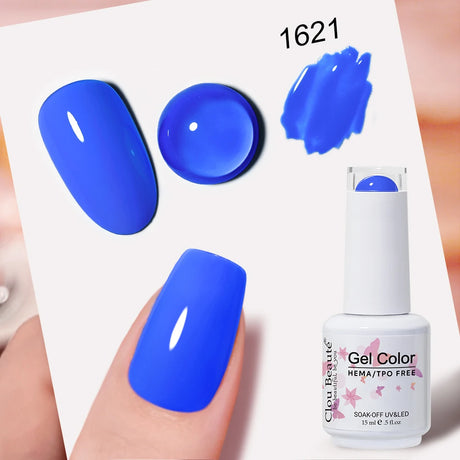 Clou Beaute Grey Color Nail Gel Polish Full Coverage Nail Polish Dark Red Gel Lacquer Varnish Vernis Semi Permanent Nail Art