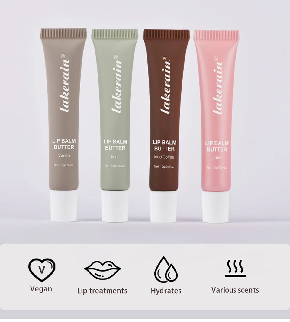 Summer Lip Balm Moisturizing Mirror Lip Gloss Lip Vanilla Mint Iced Coffee Cake Smell Lipstick Transparent Lip Oil Makeup