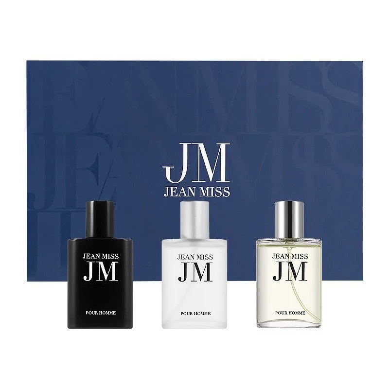 4 PCS/Set Men's Perfume Gift Set 3x30ml Long Lasting Woody Citrus Ocean Eau De Toilette Spray for Daily Work Dating Casual Use